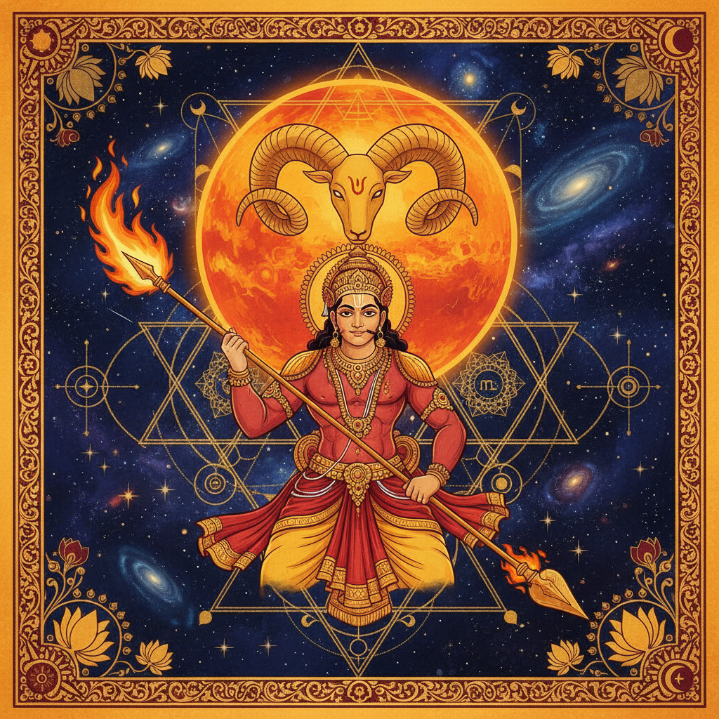 Mars in Aries Lagna: Effects in All 12 Houses for Mesha Natives