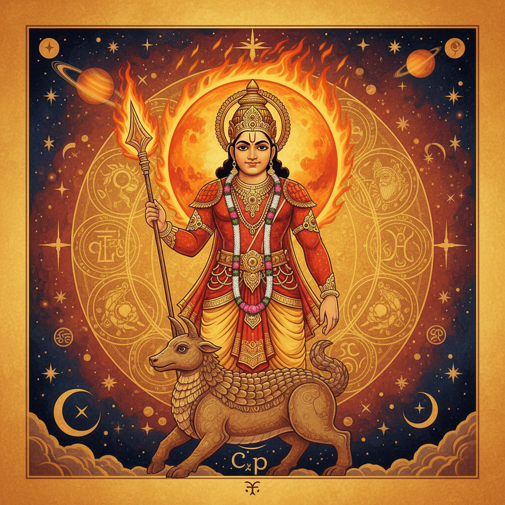 Mars in Capricorn Lagna: Effects in All 12 Houses for Makara Rashi