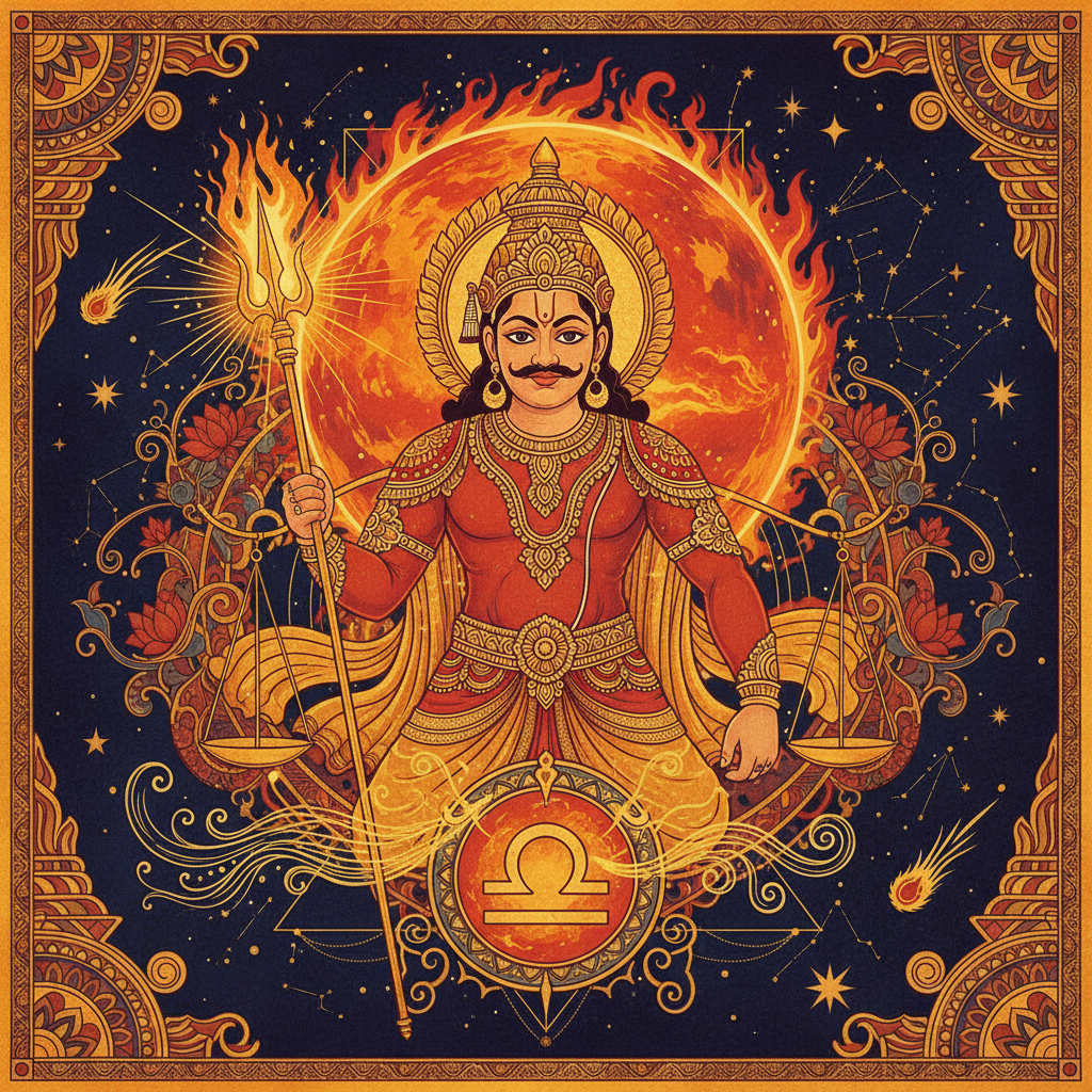 Mars in Libra Lagna: Effects in All 12 Houses for Tula Ascendants