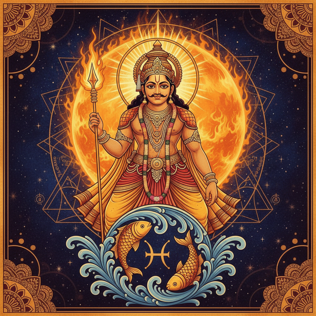 Mars in Pisces Lagna: Effects in All 12 Houses (Mangal / Kuja)