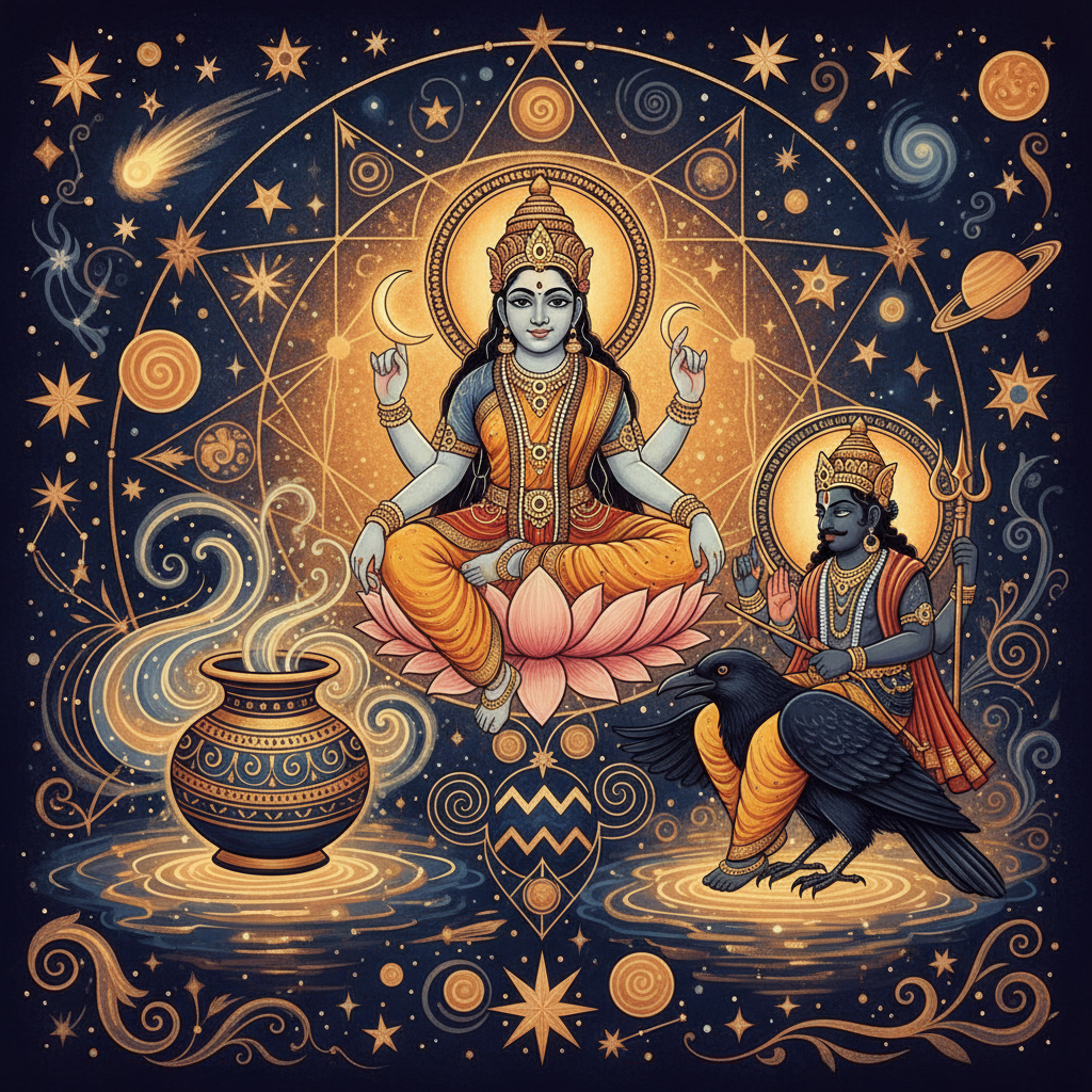 Moon in Aquarius Lagna: Effects of Chandra in All 12 Houses