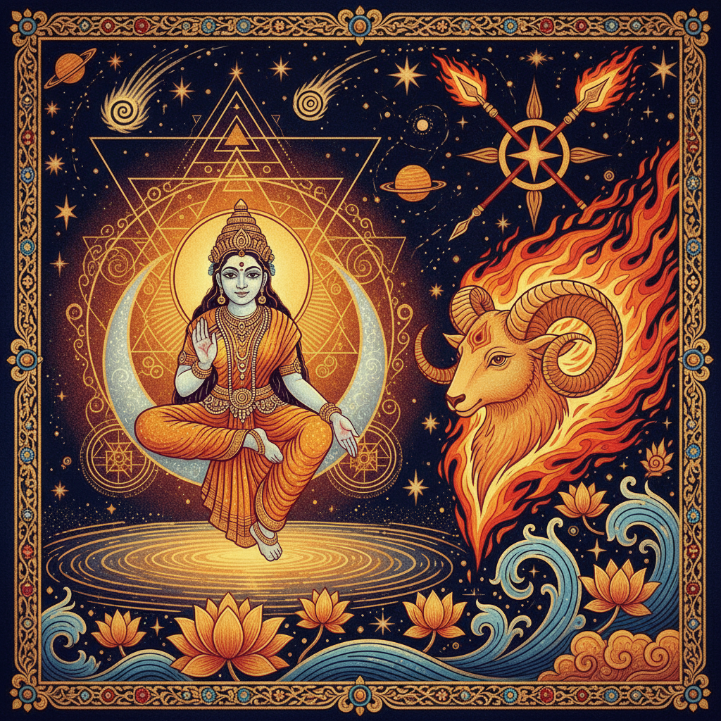 Moon in Aries Lagna: Effects of Chandra in All 12 Houses