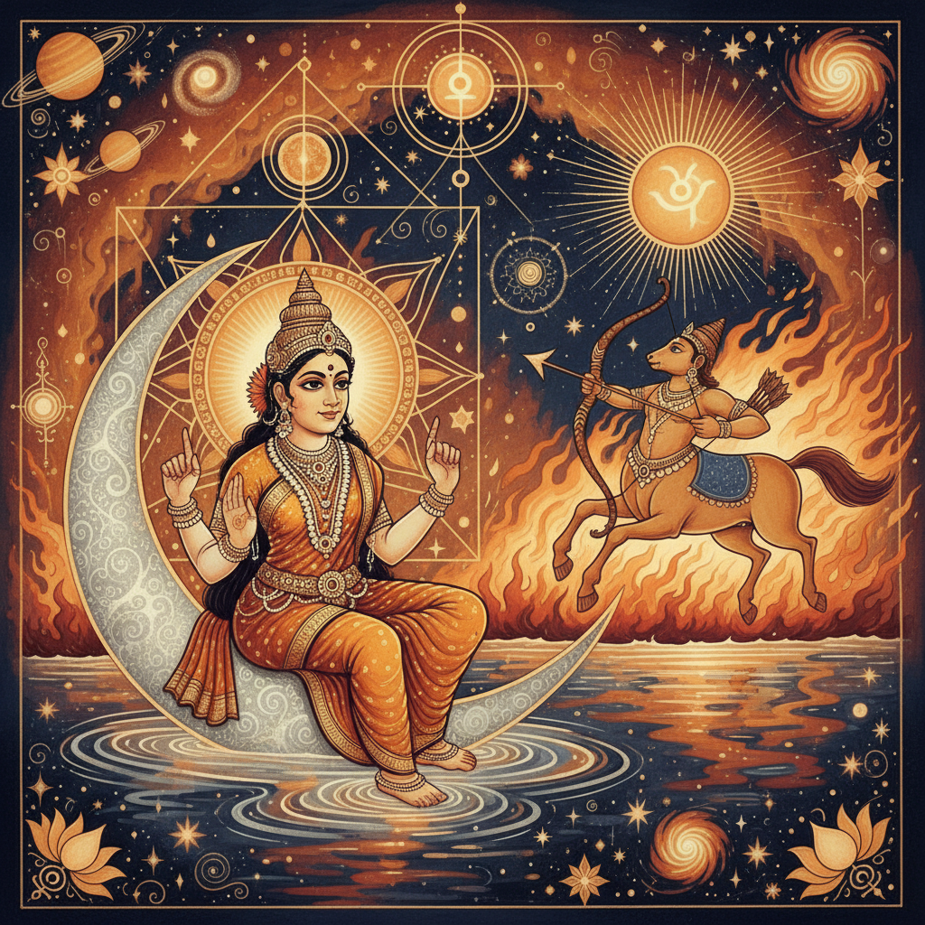 Moon in Sagittarius Lagna: Effects of Chandra in All 12 Houses