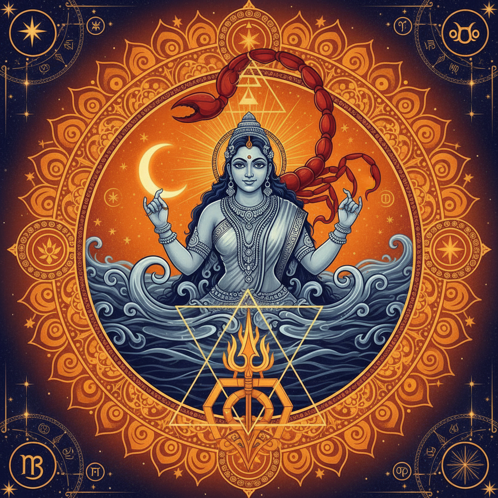 Moon in Scorpio Lagna: Effects of Chandra in All 12 Houses for Vrishchika