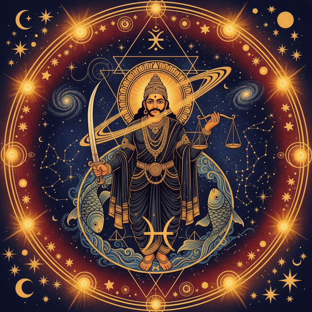 Saturn in Pisces Lagna: Effects in All 12 Houses for Meena Rashi