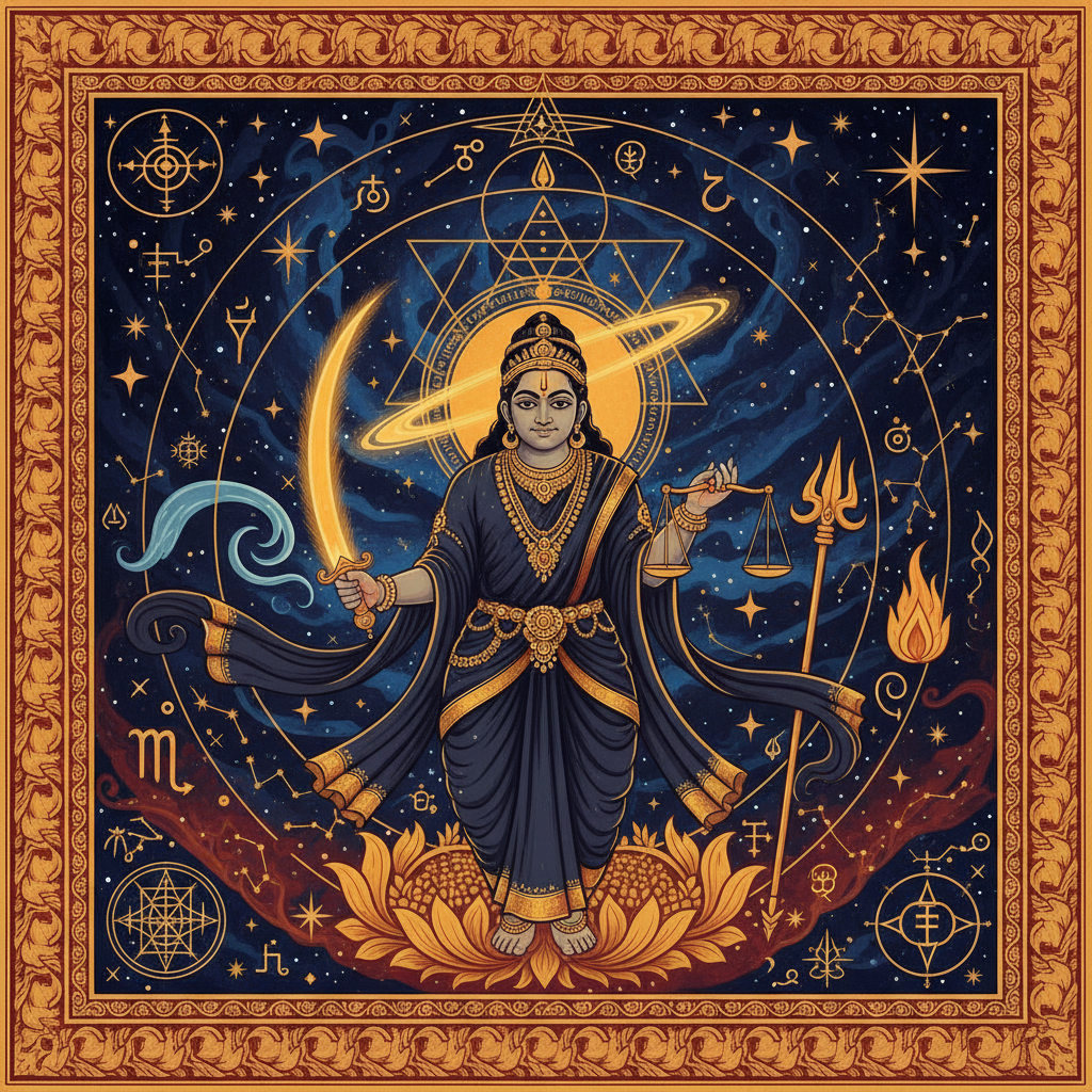 Saturn in Scorpio Lagna: Effects in All 12 Houses (Jyotish Analysis)