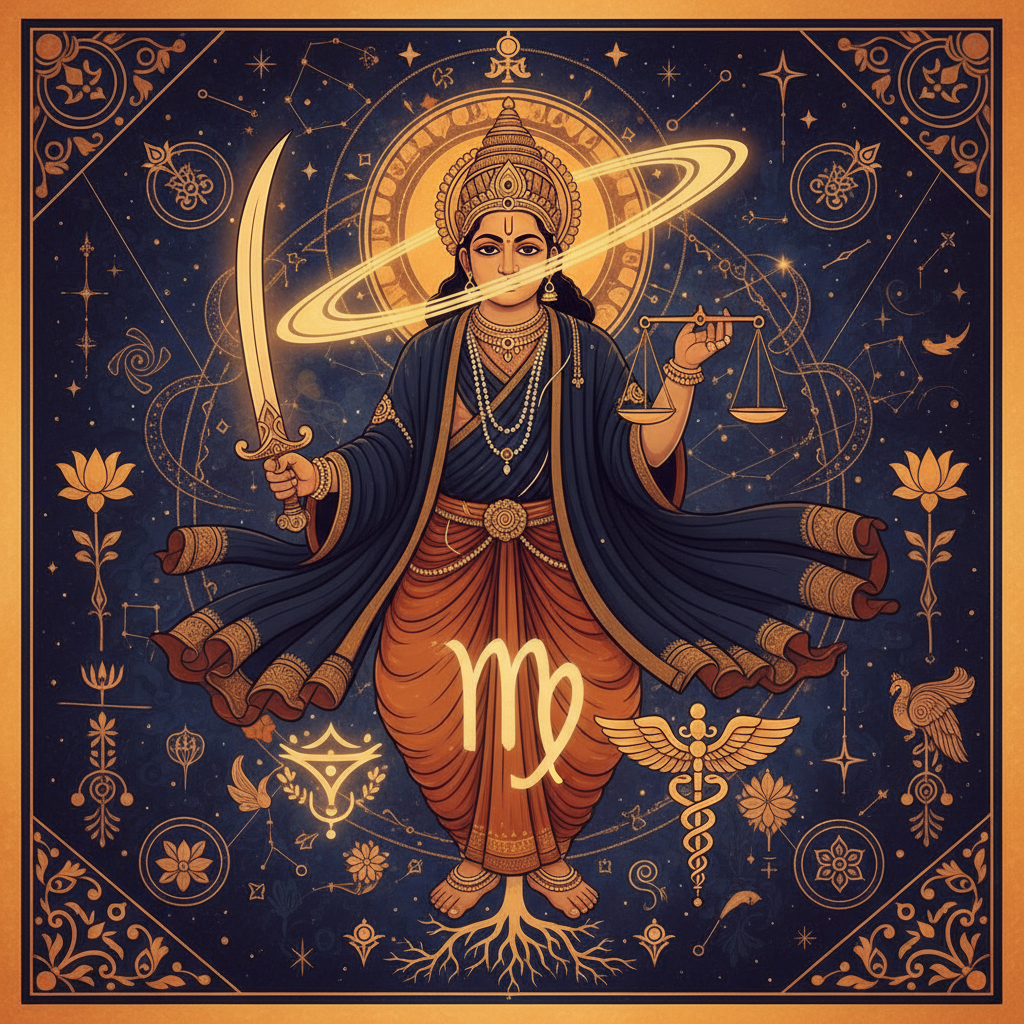 Saturn in Virgo Lagna: Effects in All 12 Houses for Kanya Rashi Natives