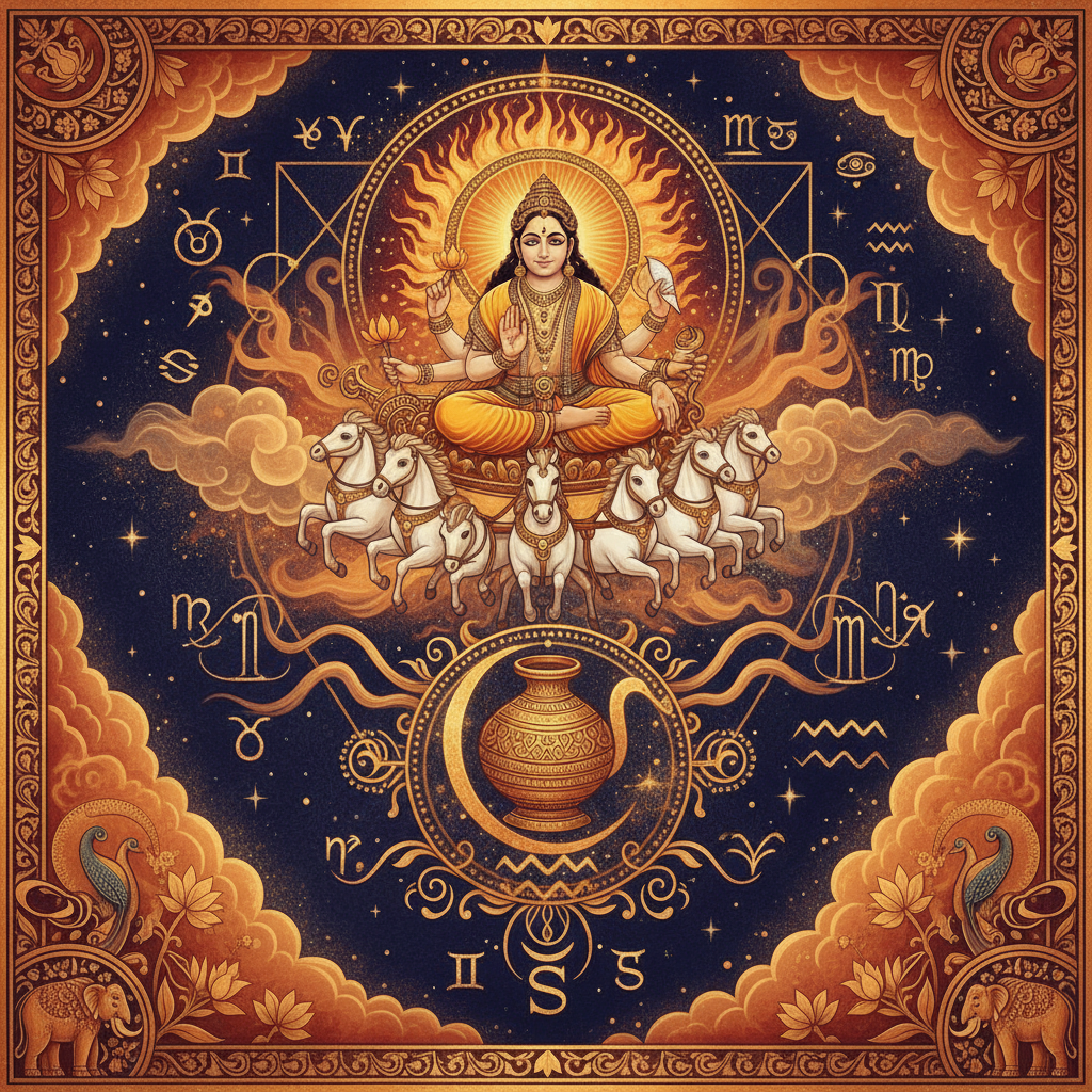 Sun in Aquarius Lagna: Effects of Surya in All 12 Houses for Kumbha Natives