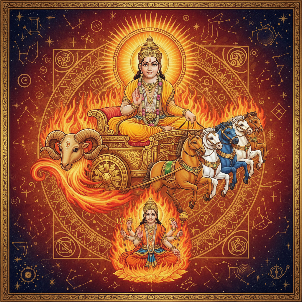 Sun in Aries Lagna: Effects in All 12 Houses (Surya in Mesha Lagna)