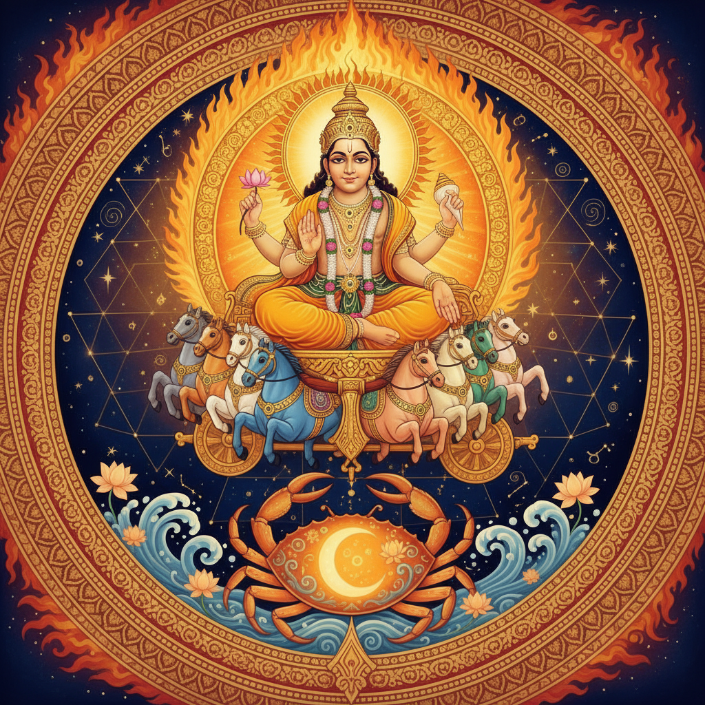 Sun in Cancer Lagna: Effects in All 12 Houses (Surya in Karka Lagna)