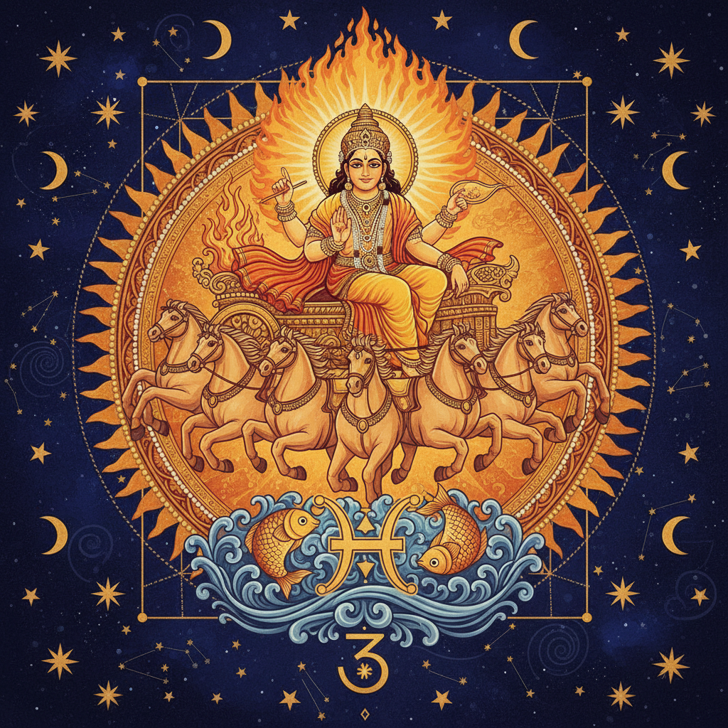 Sun in Pisces Lagna: Effects of Surya in All 12 Houses for Meena Ascendant