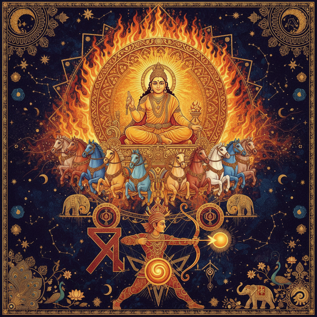 Sun in Sagittarius Lagna: Effects Across All 12 Houses in Vedic Astrology